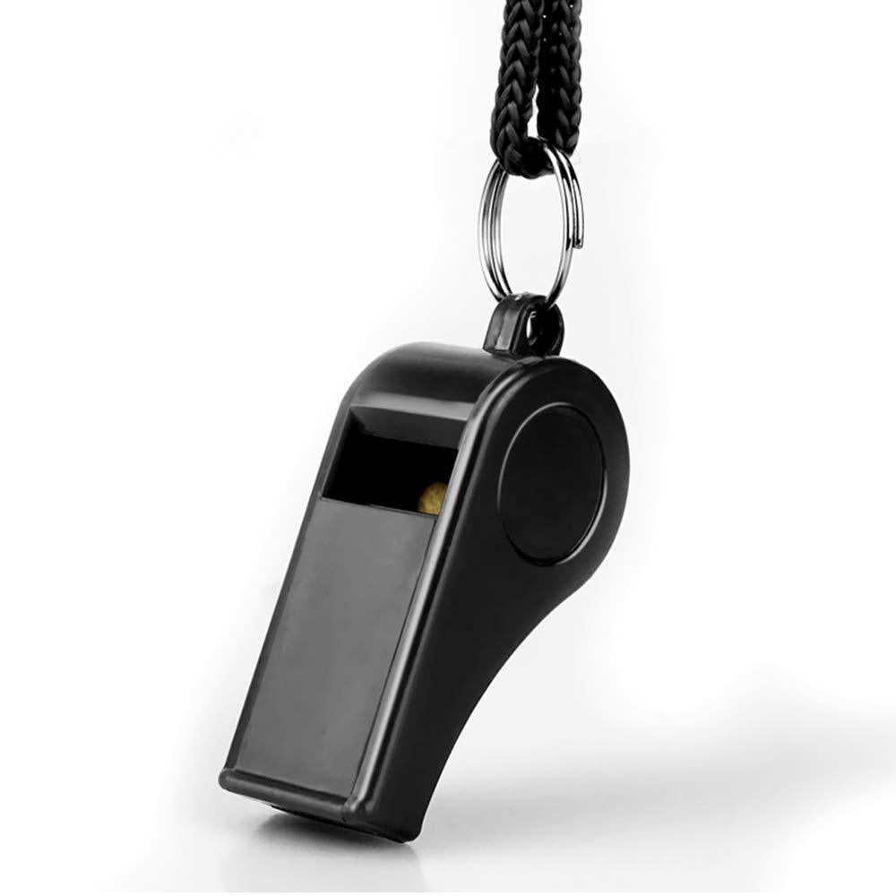 Professional pea whistle with braided lanyard Bowlift