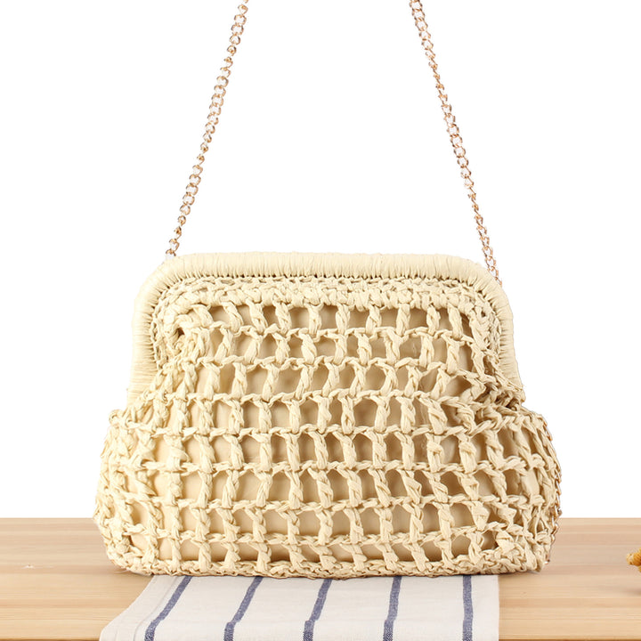 Handbag with Elegant Net Structure Bowlift