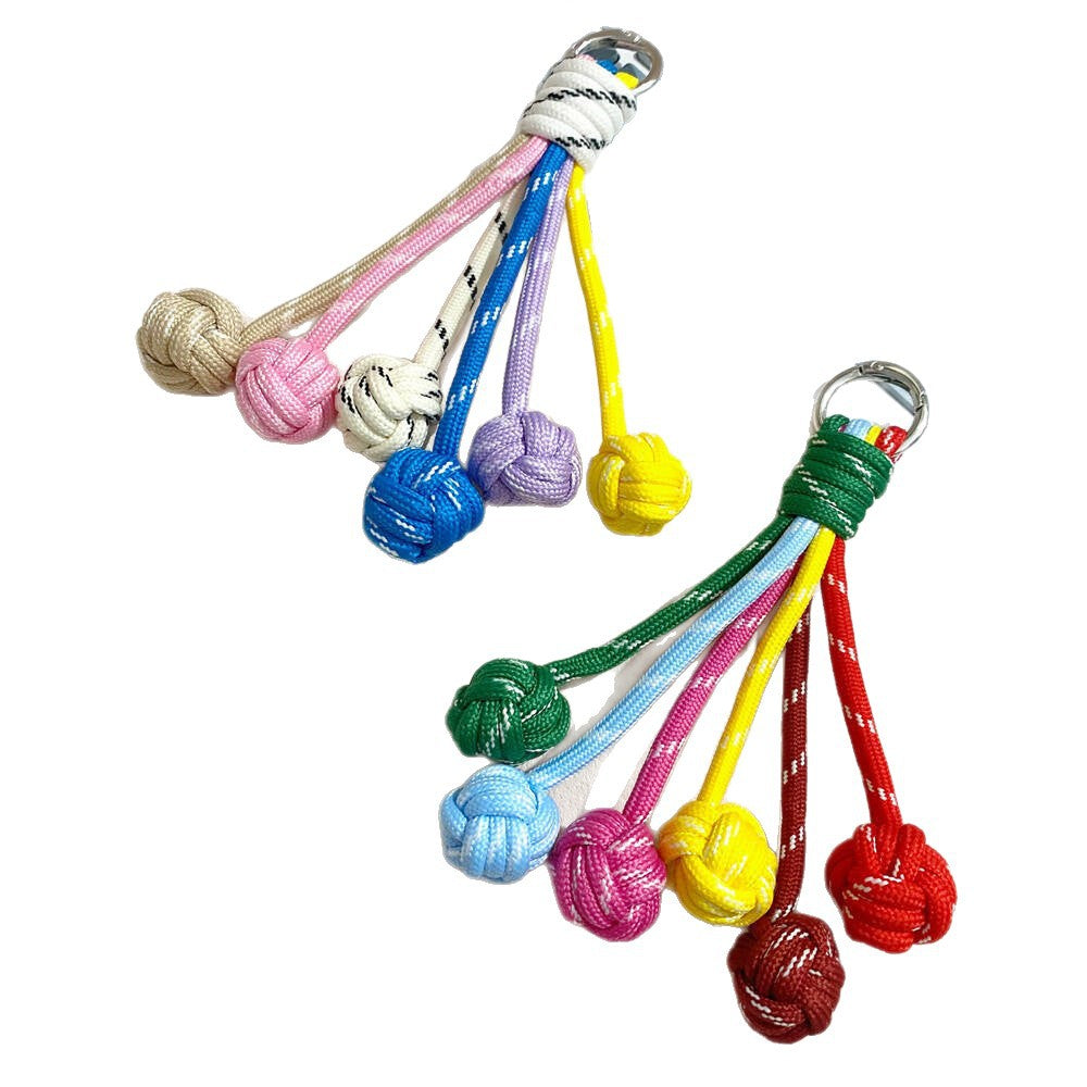 Colorful Knot Decor Keychain Bowlift