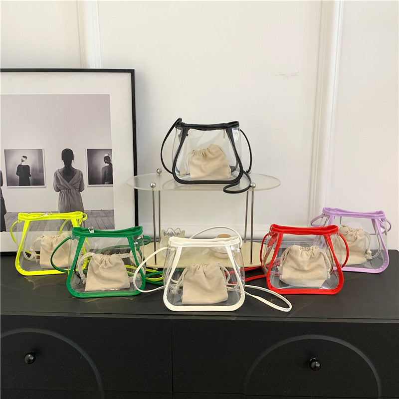 Transparent Mini Bucket Bag Bowlift