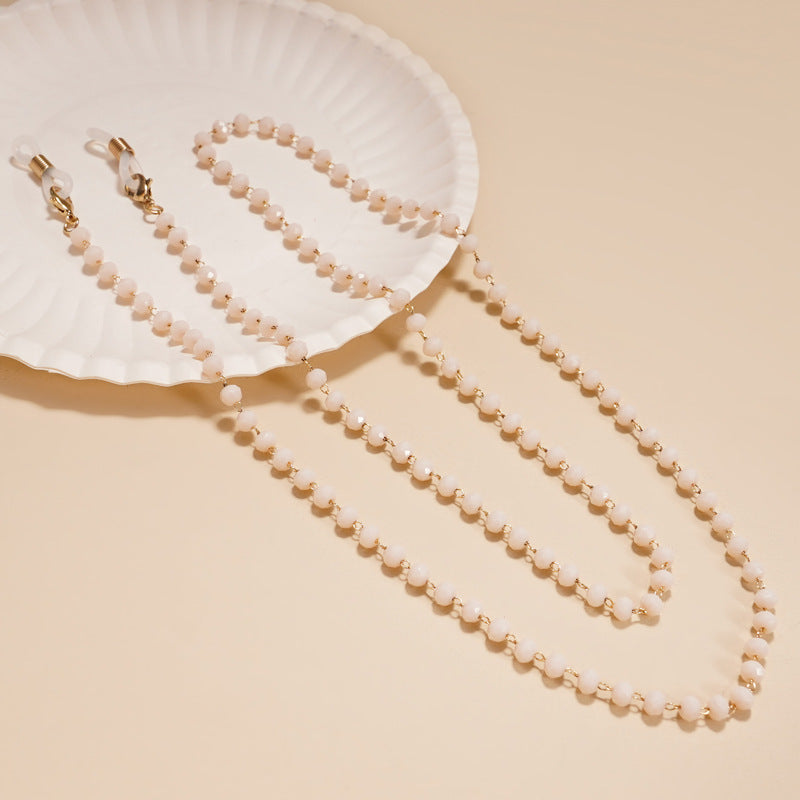 Elegant Beaded Eyewear Necklace Bowlift