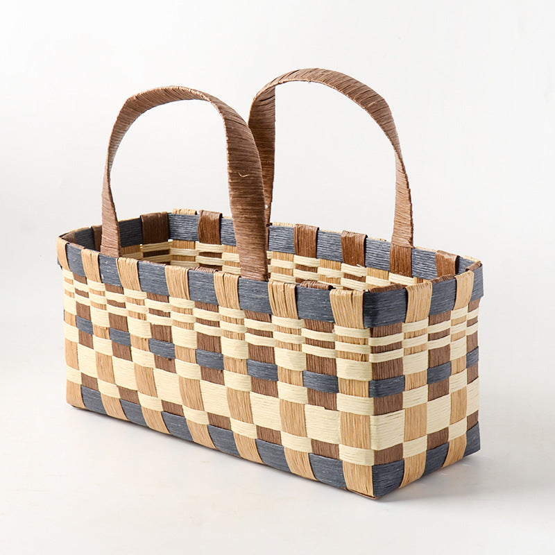 Handwoven shopping basket Bowlift