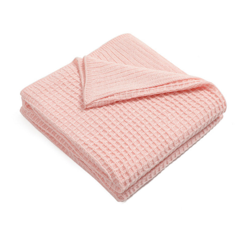 Women knitted throw blanket Bowlift