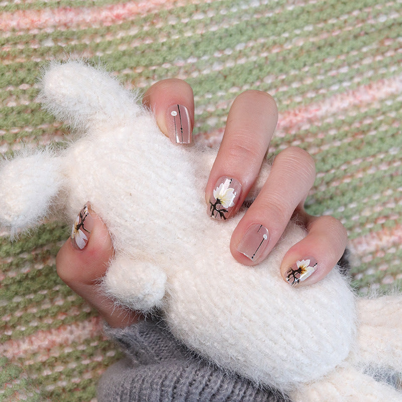 Floral Art Press-On Nail Tips Bowlift
