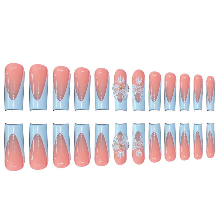 Artistic Press-On Nail Design Bowlift