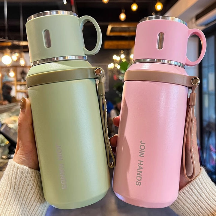 Women's Insulated Water Bottle with Practical Leak Protection Bowlift