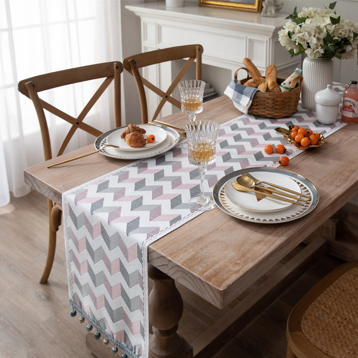 Geometric Patterned Table Runner