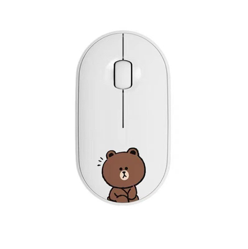 Cute Wireless Computer Mouse with Ergonomic Design Bowlift