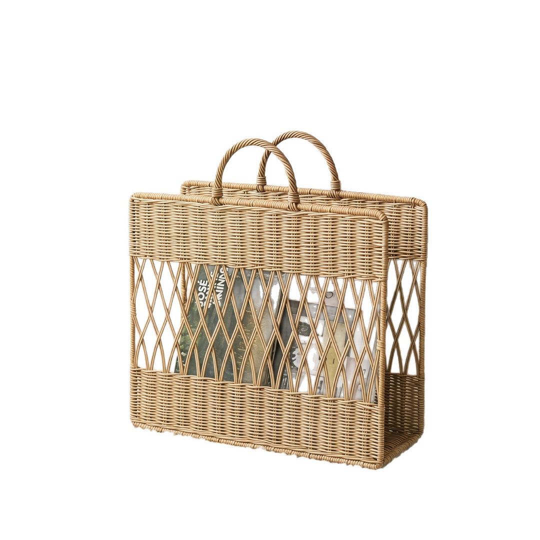 Artful Macrame Magazine Holder Bowlift