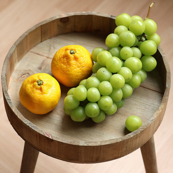 Modern side table made of wood Bowlift