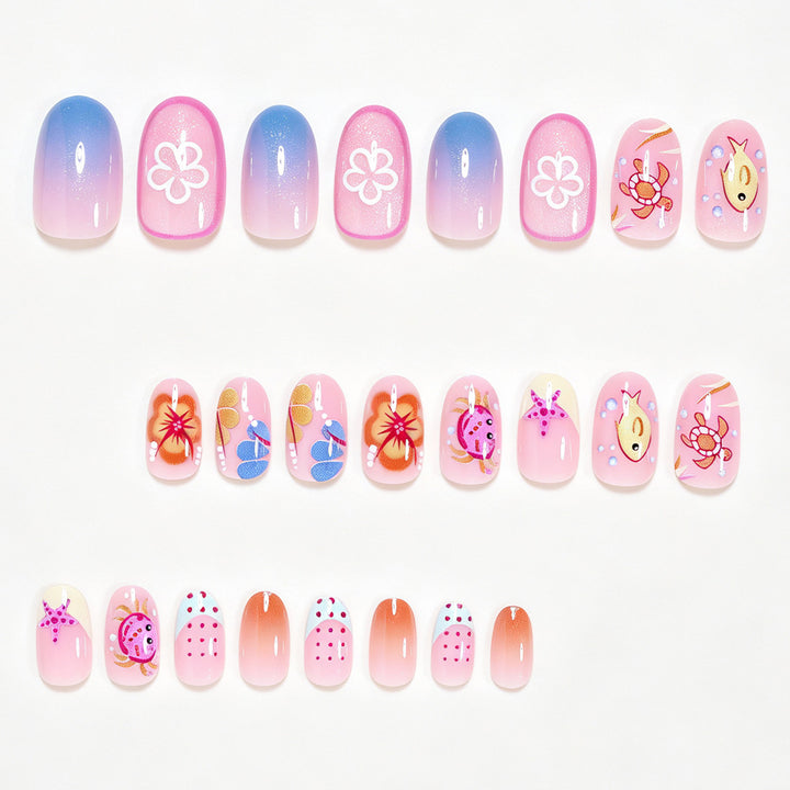 Whimsical Ocean Animal Nail Art Set Bowlift