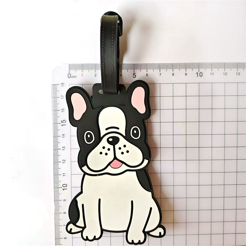 Unisex Cartoon Dog Luggage Tag Bowlift