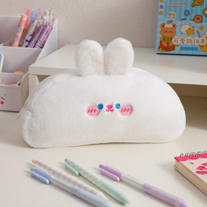 Cute Bear-Shaped Plush Pencil Case Bowlift