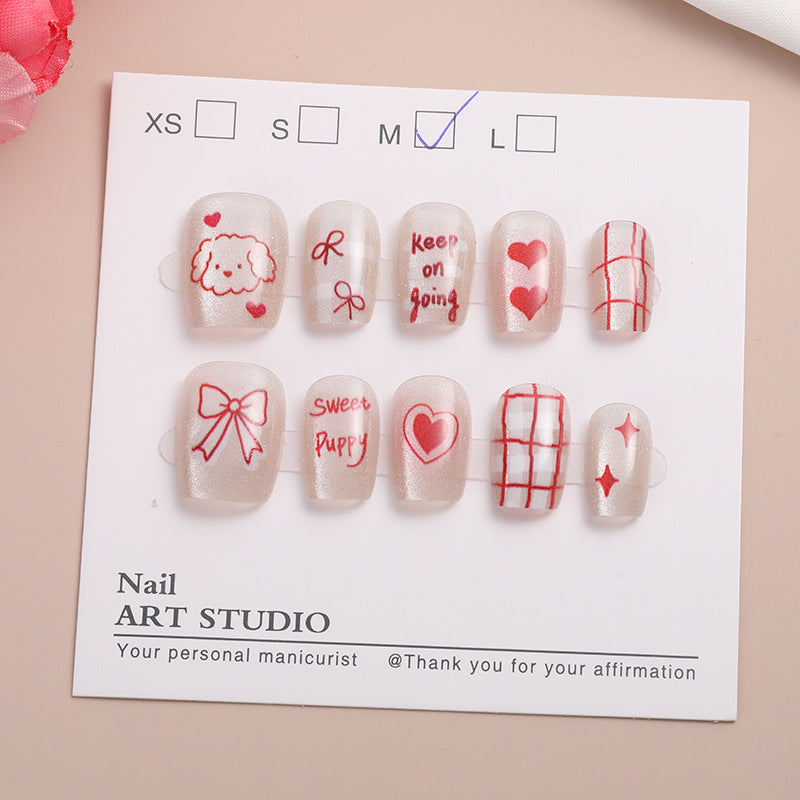 Trendy Press-On Nail Set Bowlift