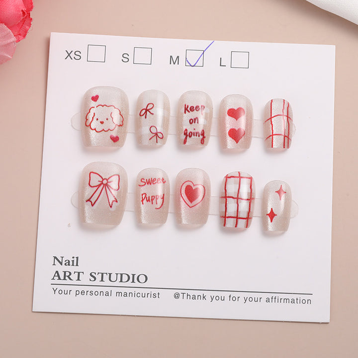 Trendy Press-On Nail Set Bowlift