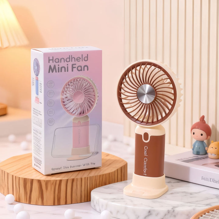 Women's portable fan with cordless function and ergonomic design Bowlift
