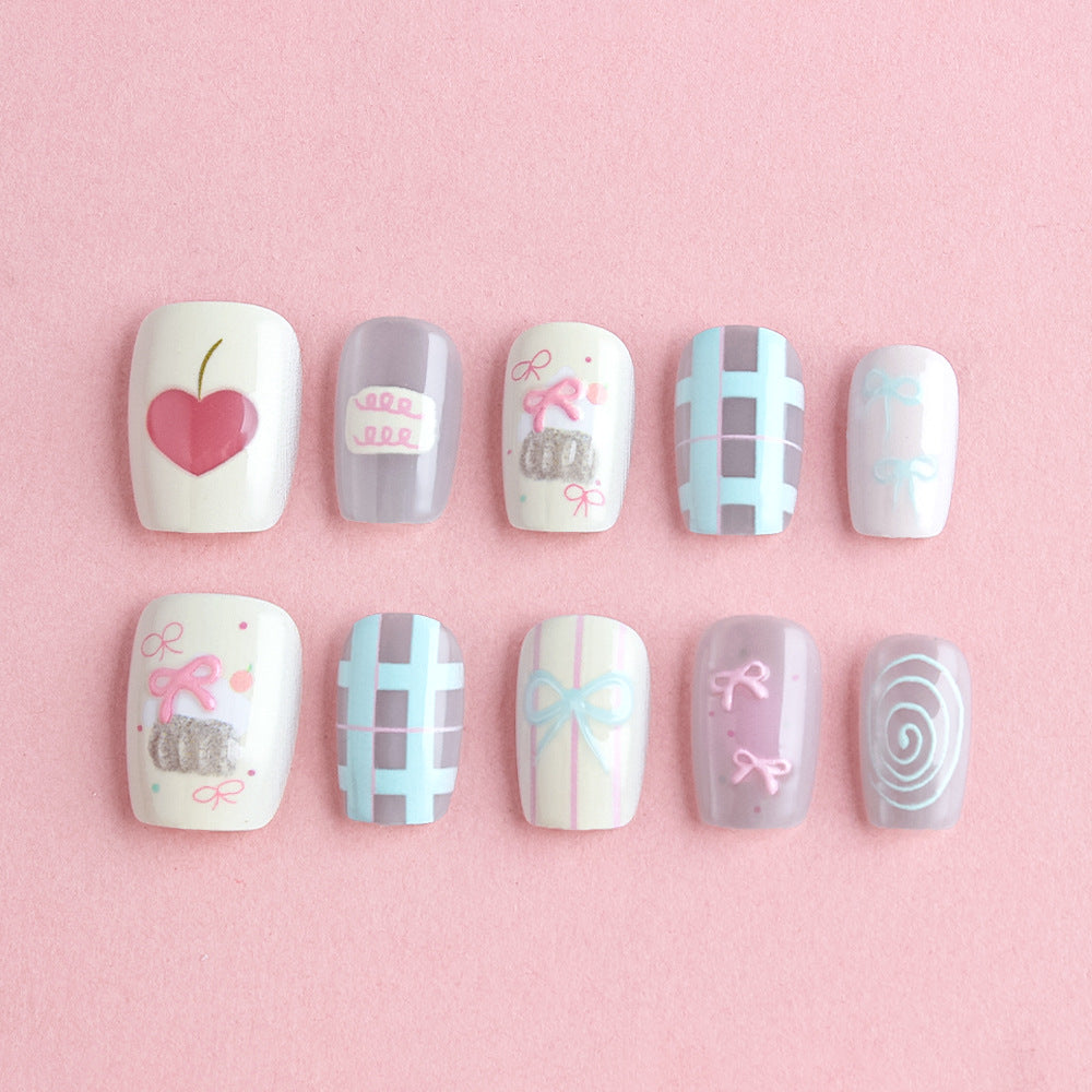 Cute Decorative Nail Art Set Bowlift
