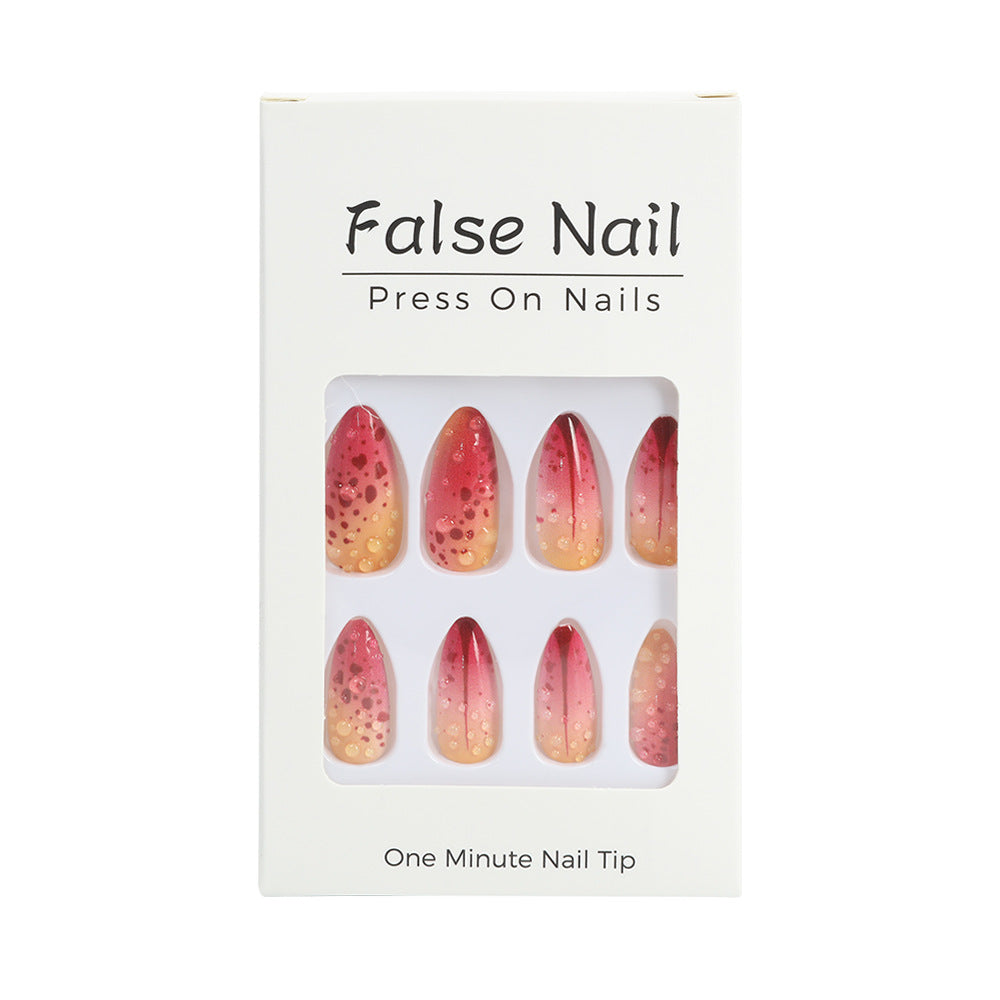 Creative artificial nails with appealing ombre and glitter effects Bowlift