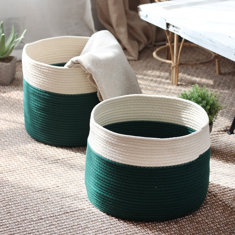 Handcrafted cotton storage basket Bowlift