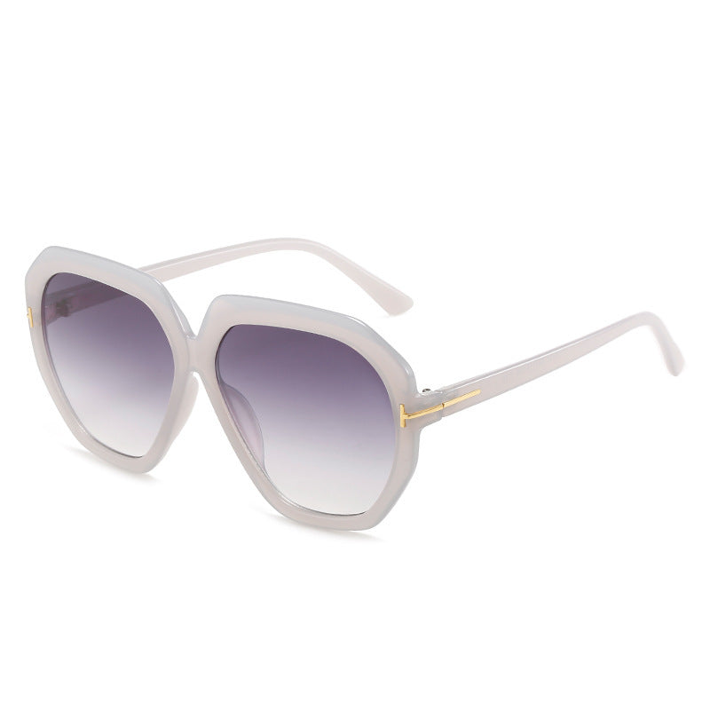 Fashion-Forward Oversized Hexagonal Sunglasses Bowlift