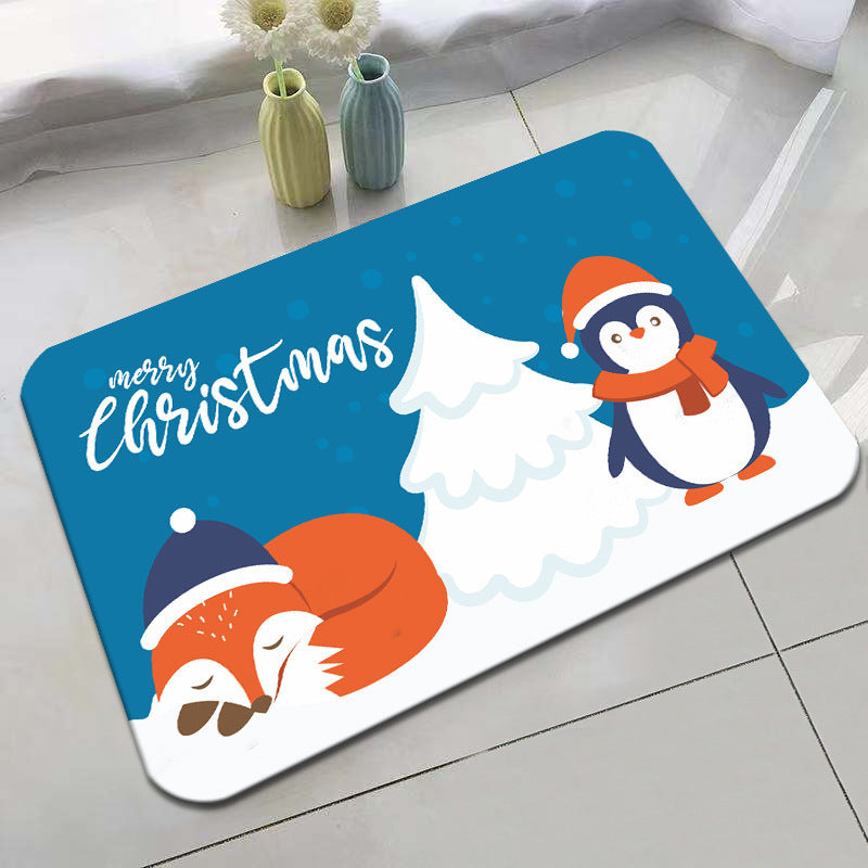 Festive Holiday-Themed Bath Mat Bowlift