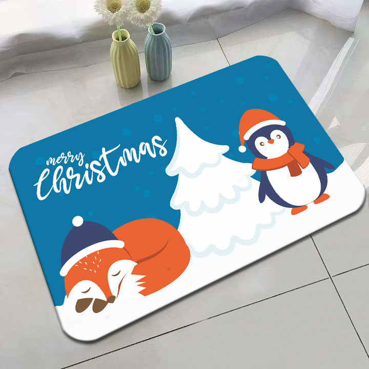 Festive Holiday-Themed Bath Mat Bowlift