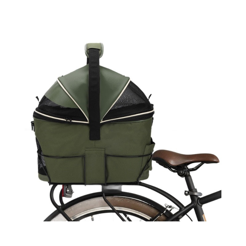 foldable insulated pet carrier bag with mesh canopy and padded handle Bowlift