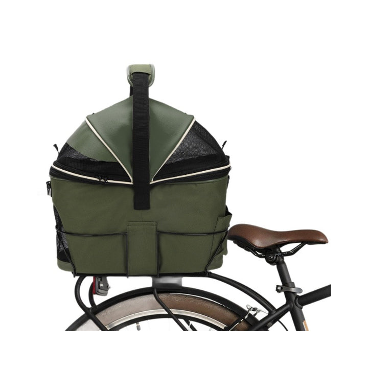 foldable insulated pet carrier bag with mesh canopy and padded handle Bowlift