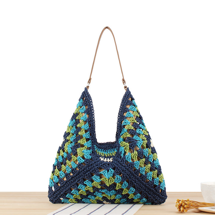 Hand-knotted shoulder bag in modern design Bowlift
