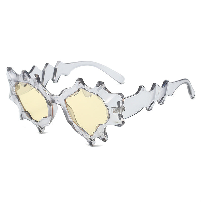 Women striking artistic sunglasses Bowlift
