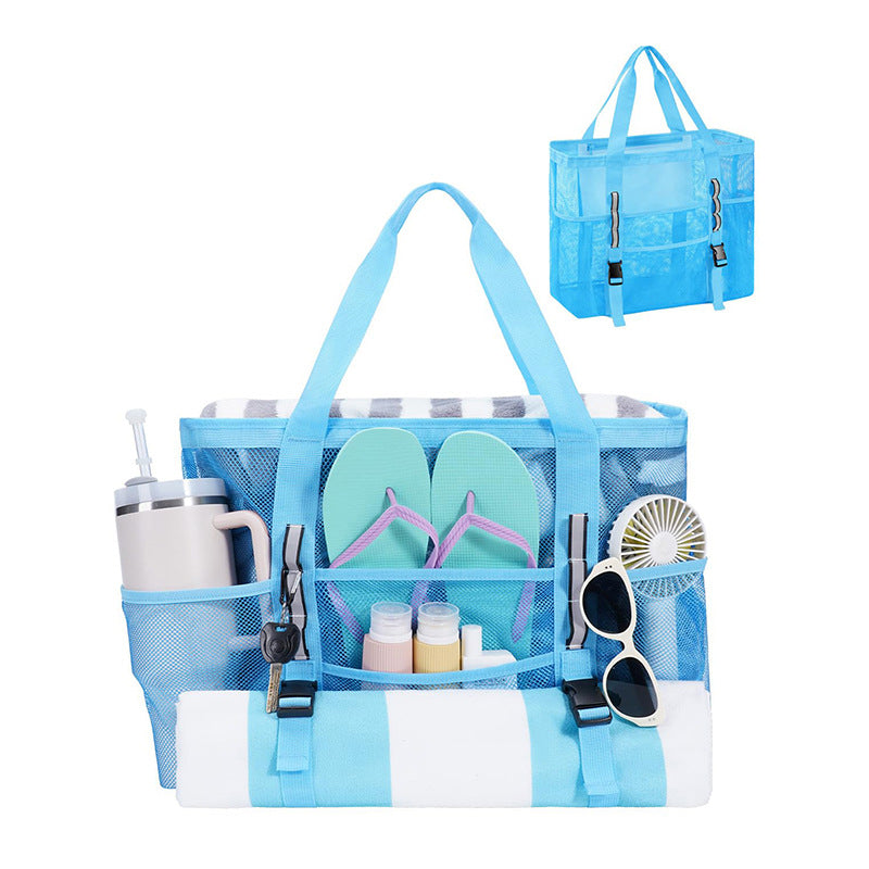 Multifunctional beach bag with mesh design Bowlift