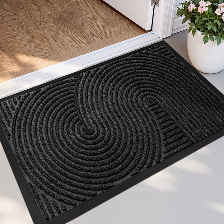 Textured Wave Design Entry Mat Bowlift
