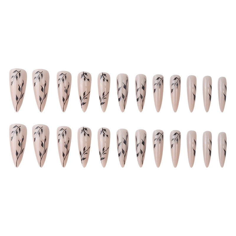 Elegant Artificial Lace Nails with Floral Design Bowlift