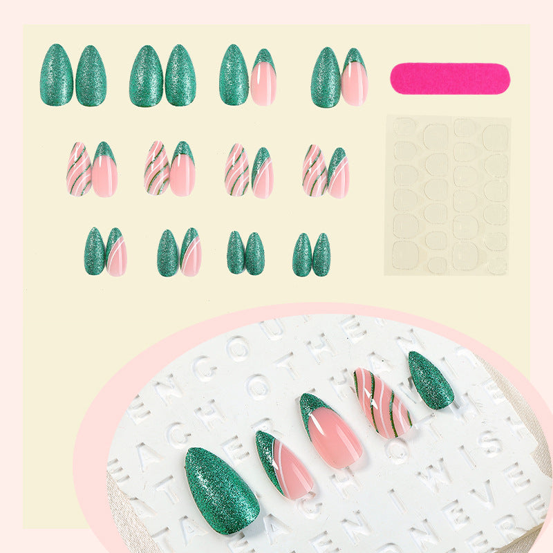 Glittery Ombre Press-On Nail Set Bowlift