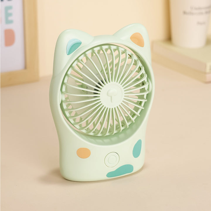 Women Portable Mini Cooling Fan with Cat Ears Bowlift