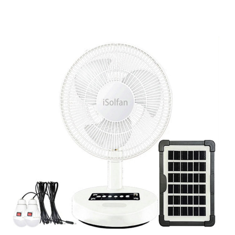 Women's portable solar-powered table fan with USB charging function Bowlift