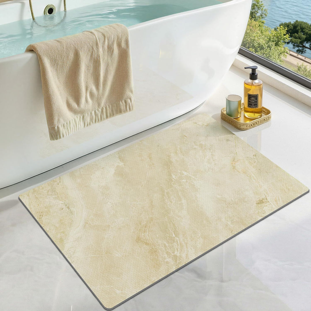 Plush Tropical-Themed Bath Mat