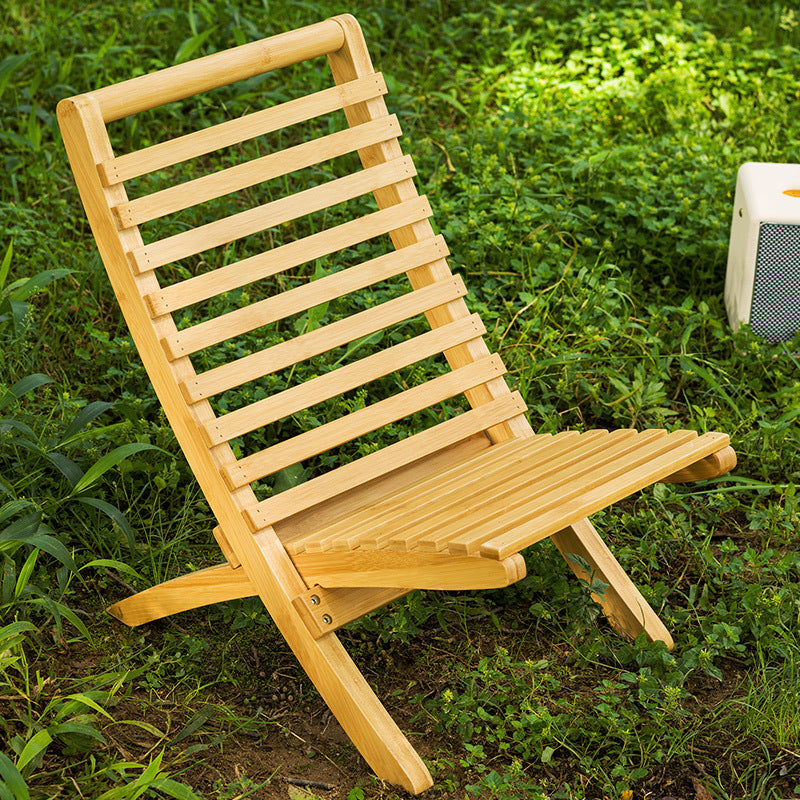 Folding Chair With Ergonomic Backrest And Space-Saving Design Bowlift