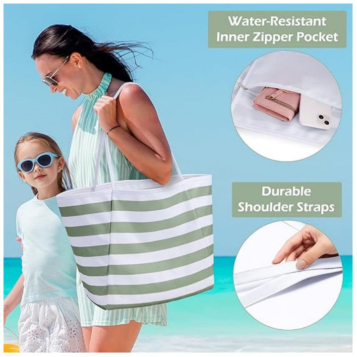 Beach bag with large storage space and water-repellent material Bowlift