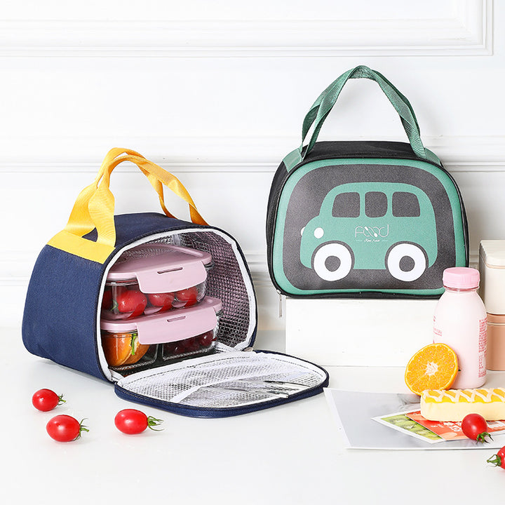 Playful Vehicle Themed Lunch Bag