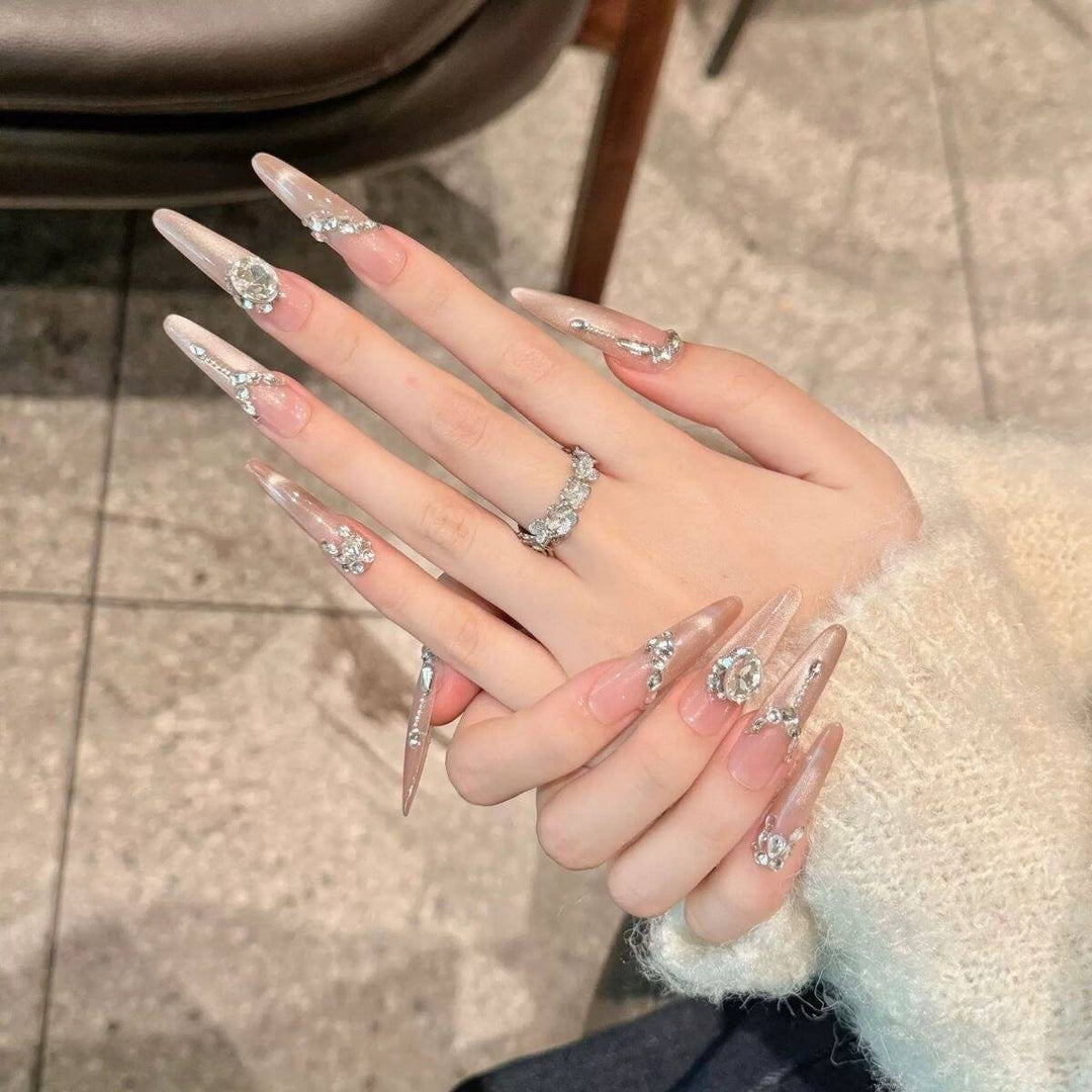 Artistic Nail Design with Decorative Elements Bowlift