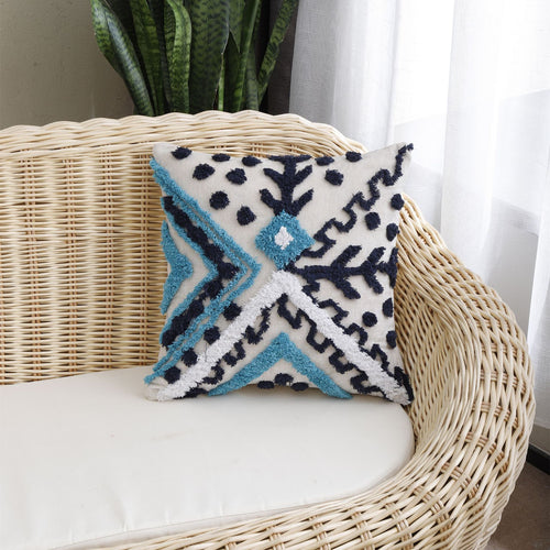 Geometric Pattern Accent Pillow