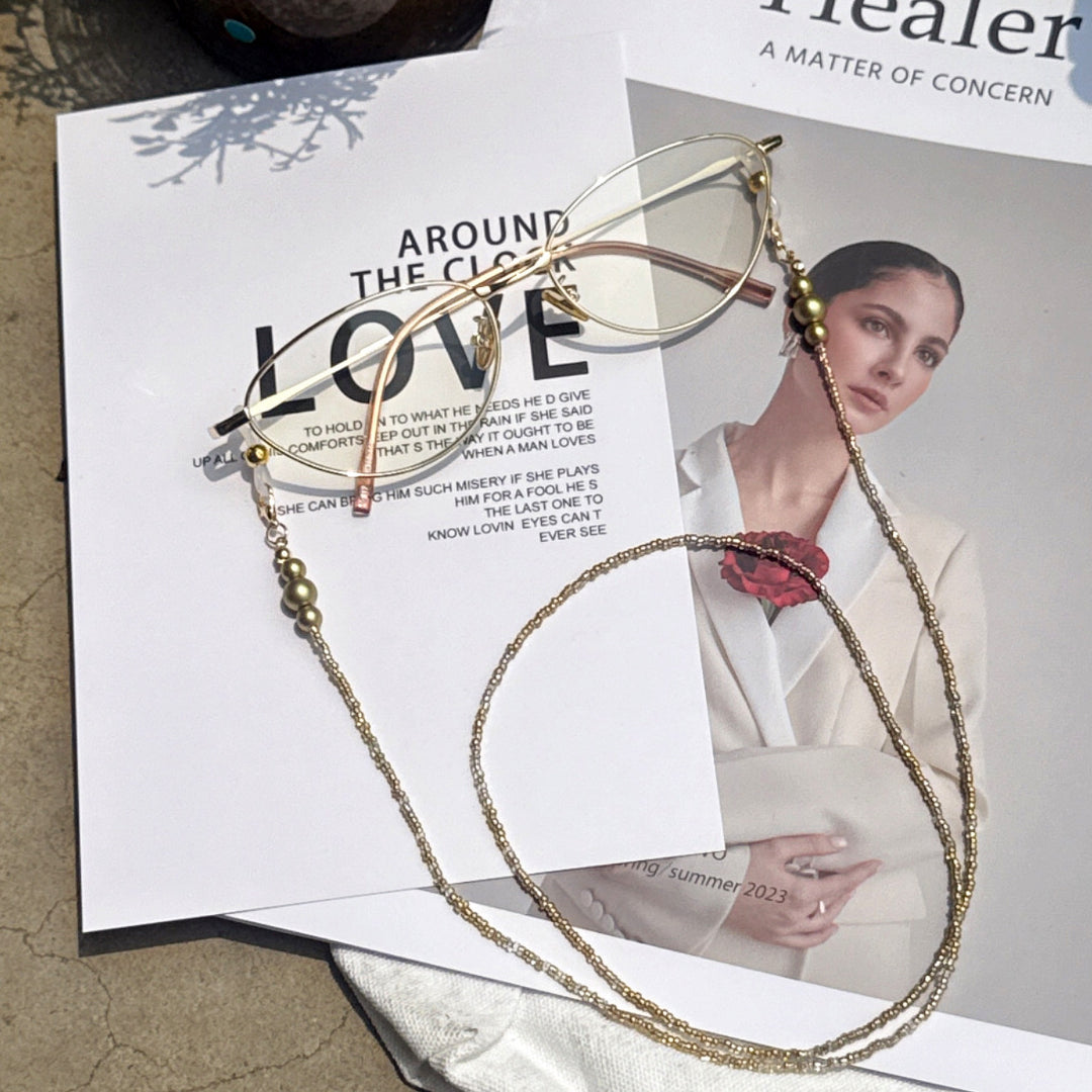 Ornate Beaded Eyewear Chain Bowlift