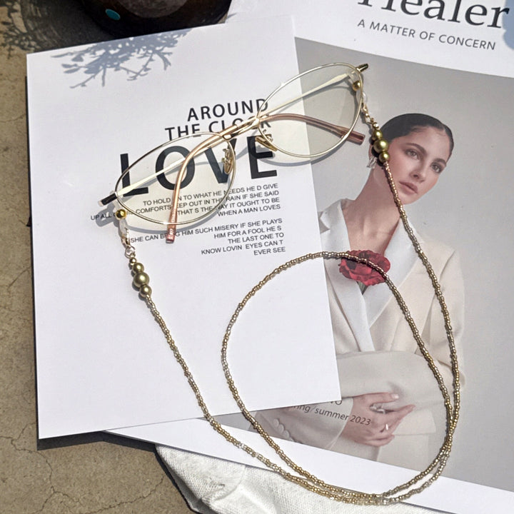Ornate Beaded Eyewear Chain Bowlift