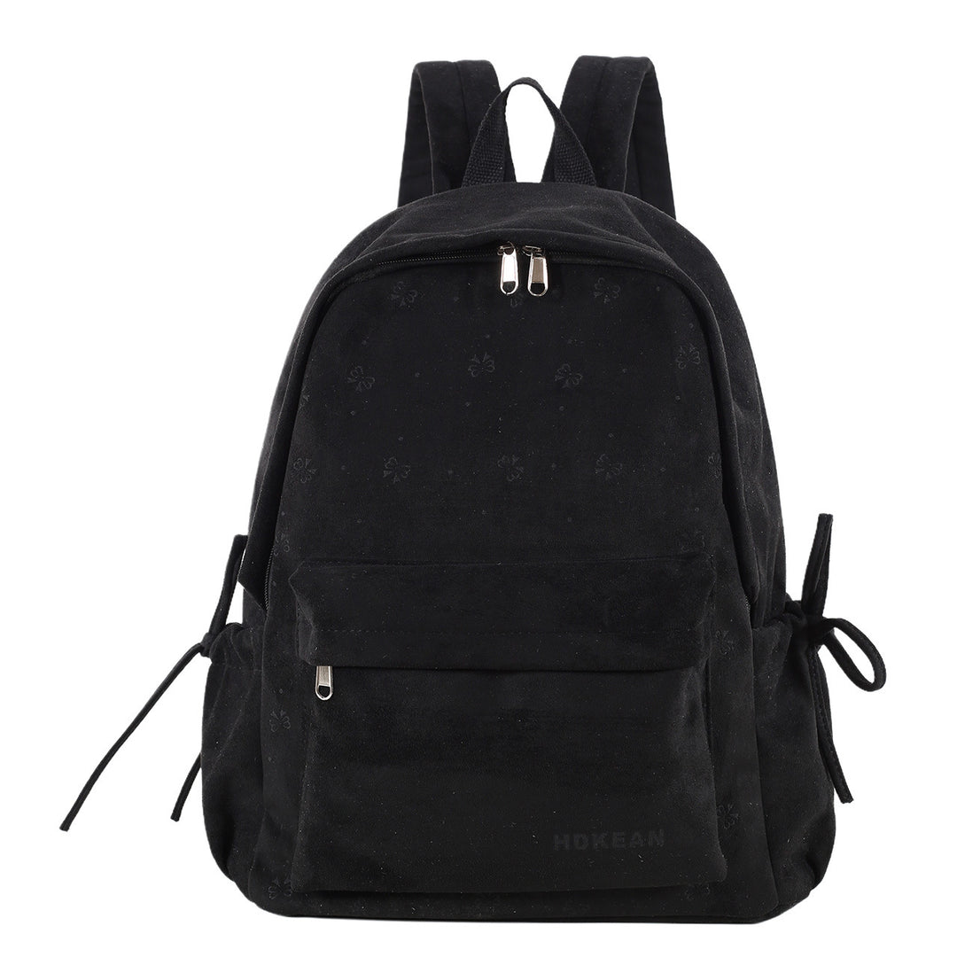 Cozy Plush School Backpack Bowlift