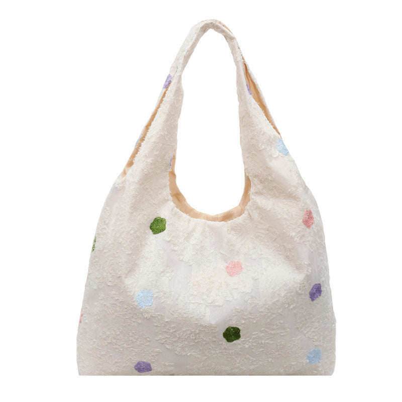 Embroidered Canvas Tote Bag Bowlift