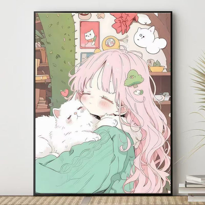 Cute Character Illustration Canvas Art Bowlift