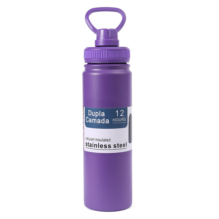 Ladies stainless steel vacuum water bottle with ergonomic handle Bowlift