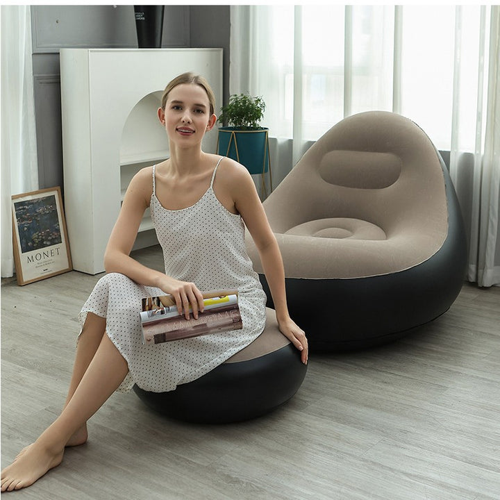 Women Inflatable Comfort Sofa with Ergonomic Backrest Bowlift