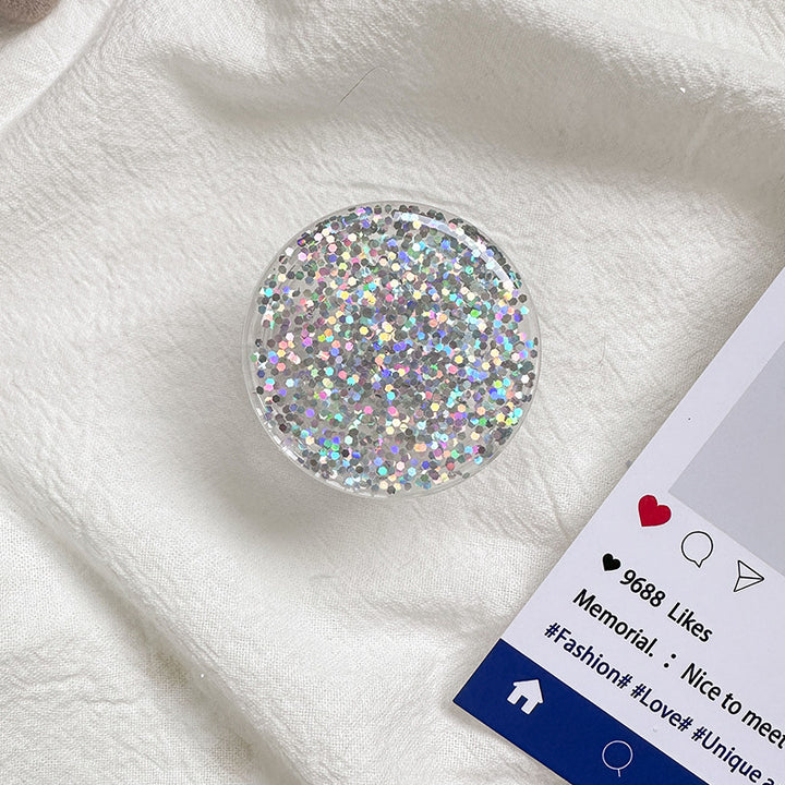 Sparkly Resin Phone Holder And Stand With Full Rotation Base